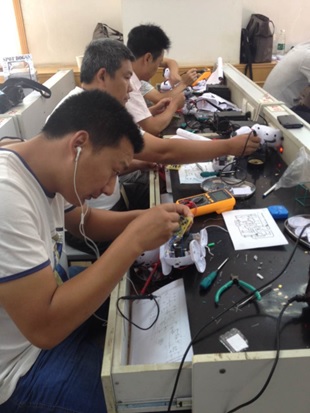 An automotive training class supported by HKS Education Fund at the Vocational Education Centre in Beijing.