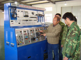 Students attending a practical training class in electronic technology at the Vocational Education Centre in Jiangyin supported by HKS Education Fund.